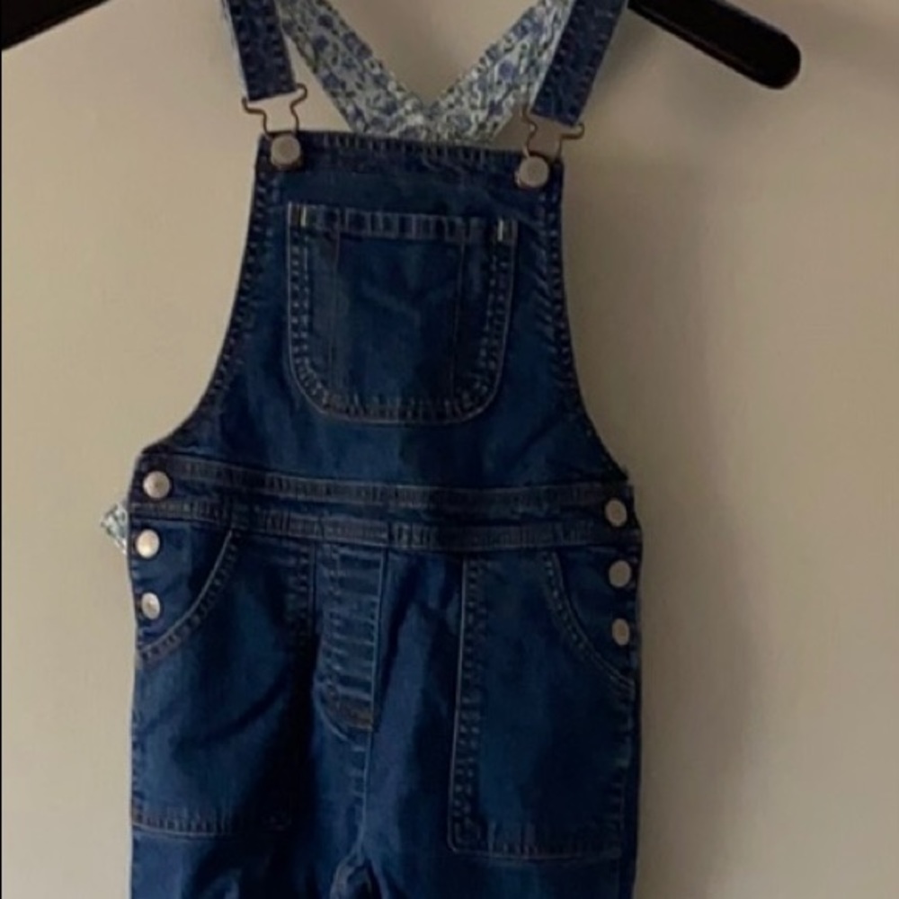 Mini Boden Denim Overalls size 6-7